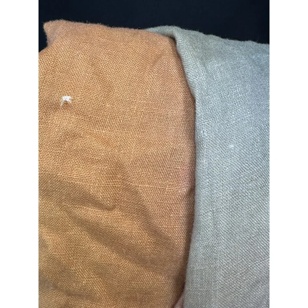 Staud Multicolored Laura Linen Dress Size M with Hole and Fabric Pull - Picture 12 of 12